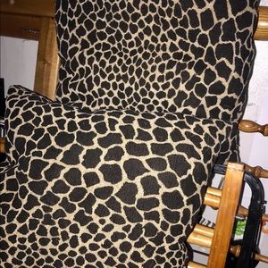 SOLD SoLD print corduroy throw pillows set of 2